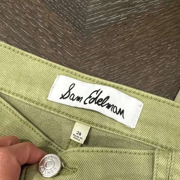 Sam Edelman Sage Green kick flare Jeans size 26 - Picture 5 of 16